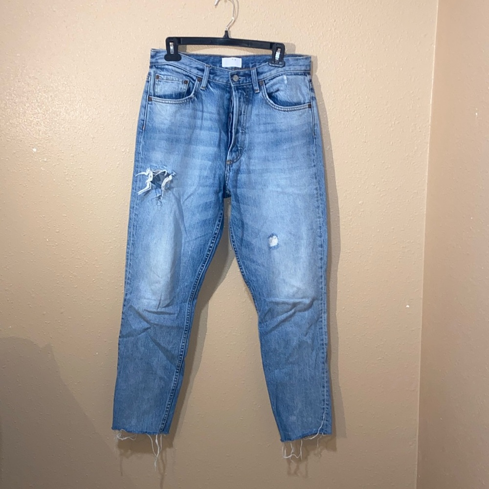 Boyish The Billy Skinny Raw hem jeans